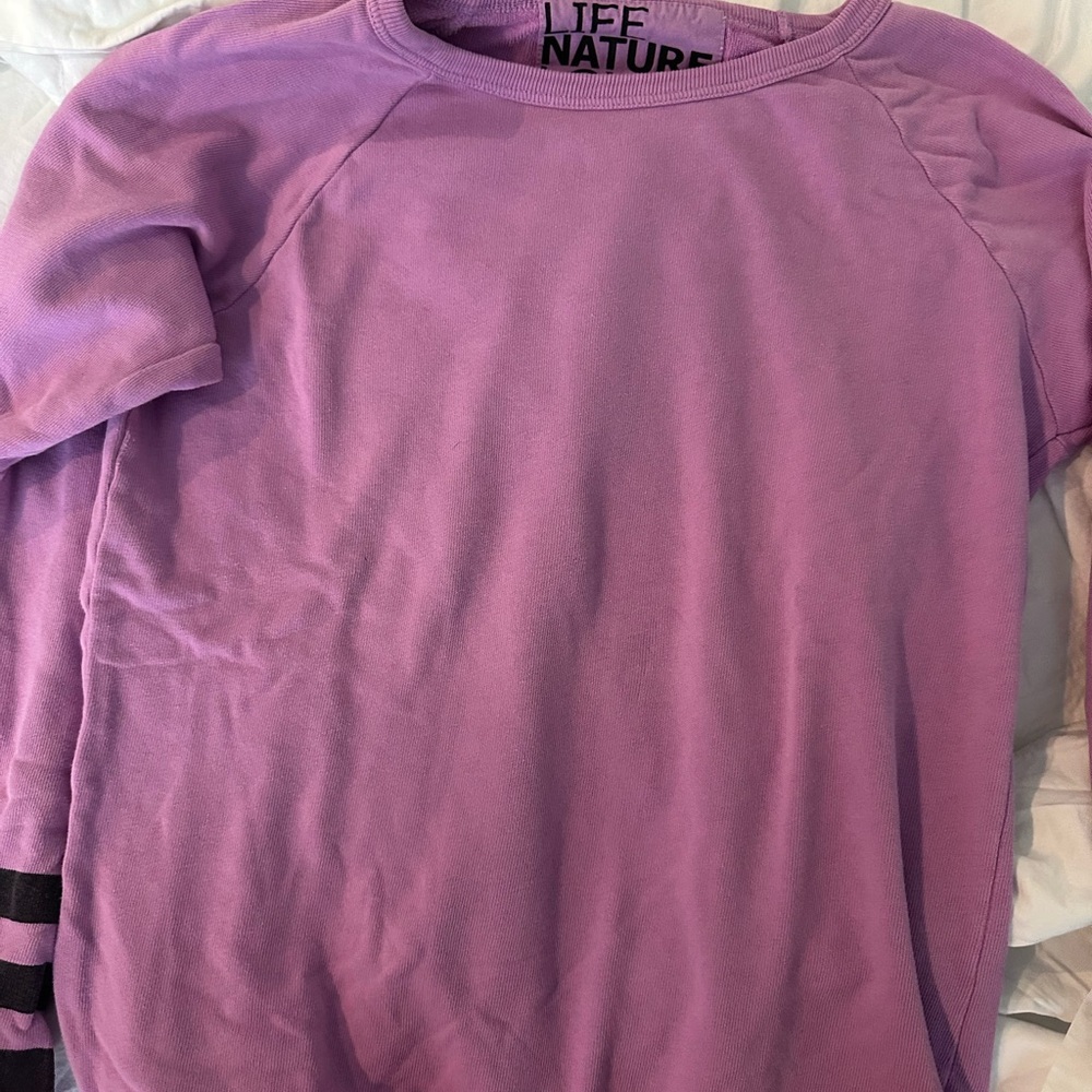 Freecity Purple Sweatshirt Casual Comfort